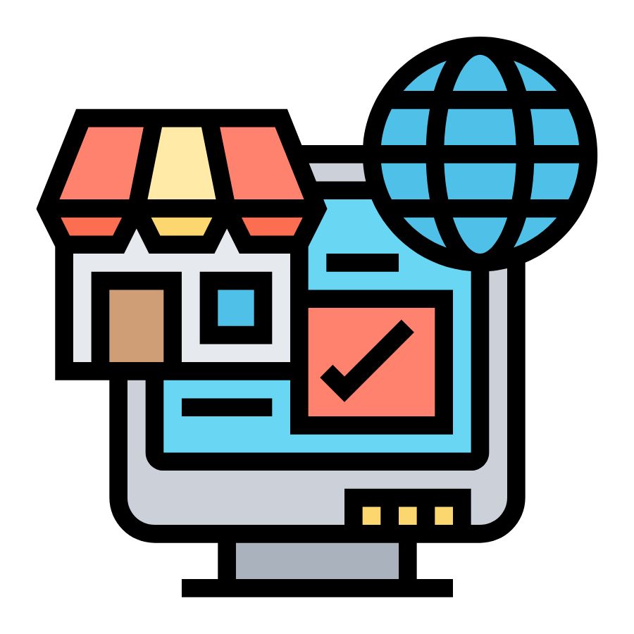 digital online store icon