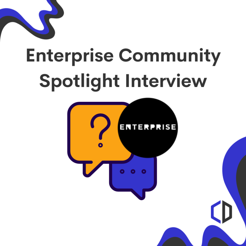 speech bubbles over Enterprise Coworking logo