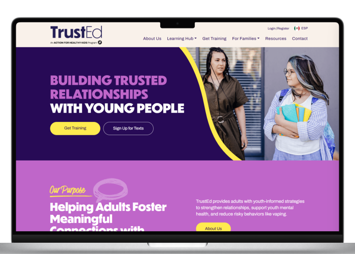 TrustEd website screenshot