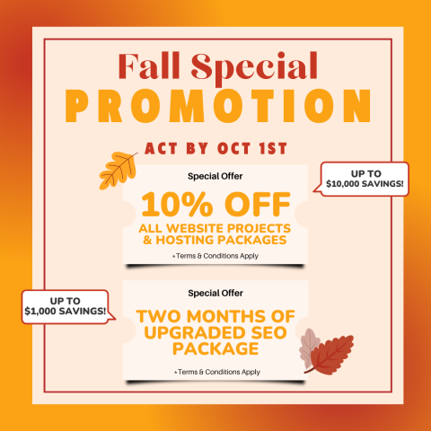 Fall Promotions for SEO And Web Design