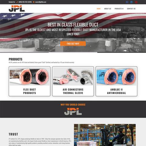 jplflex website home page